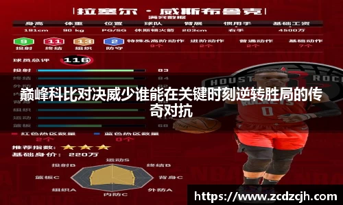 巅峰科比对决威少谁能在关键时刻逆转胜局的传奇对抗